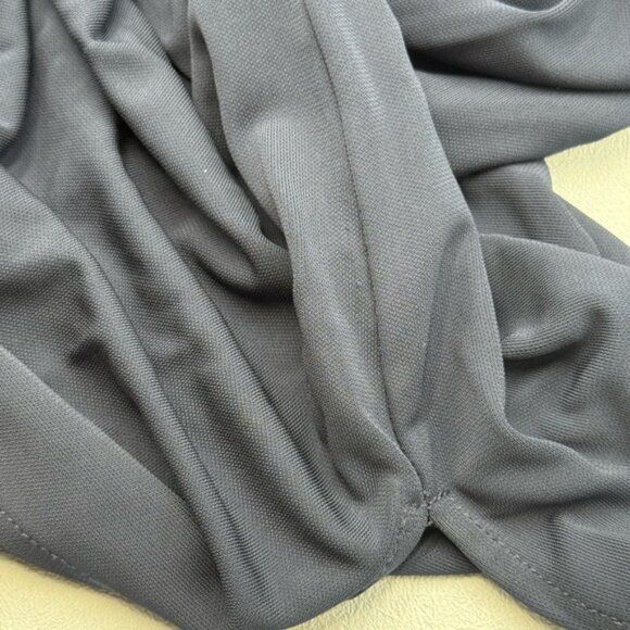 🆕 SIMKHAI 🧿 NWOT Emma Draped Jersey Bustier Midi Dress, Midnight Blue Sz US 8 - Picture 16 of 16